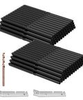 100 Pack One Eighth Inch Black Cable Railing Kit With Left And Right Swage Lag Screws For Wood Posts, T316 Stainless Steel