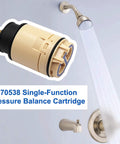Single Function Pressure Balance Cartridge Replacement For Tub And Shower Cartridge Only No Fuss Install Durable Build