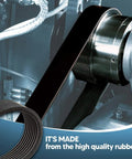 Built Tough As Nails Table Saw Drive Belt Compatible Craftsman 315.228390 on machinery showing durable high strength rubber.