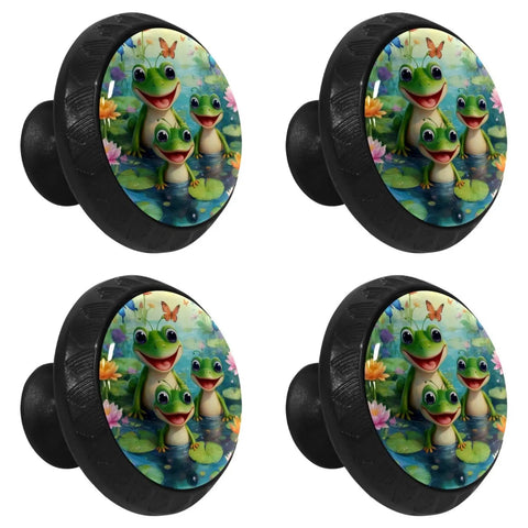 Fresh Crystal Glass Cabinet Knobs And Drawer Pulls Super Clean Kitchen Hardware Upgrade For Dressers Cupboards And Wardrobes Solid Modern Home Decor Setup 4 Pack with frog design