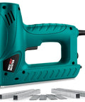 2 In 1 Electric Staple Gun And Brad Nailer for Light Duty Upholstery with T50 and TRA700 staples and 18 gauge nails