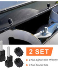 RV Propane Tank Cover Hardware Kit 2 Pack Thumb Screws And Nuts Compatible With Camco Propane Tank Cover Lid Replacement