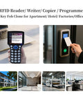 Multi Frequency RFID Reader Writer Kit With Free Software And USB For Easy Access Control and Home Security device in use.
