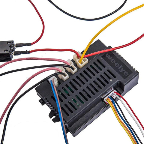 24V Kid Ride On Car Wiring Kit With 2 4G Bluetooth Remote Control And Switch DIY Power Wheel Upgrade Accessory connectors