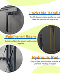 All Weather Heavy Duty Aluminum Roof Hatch Cover Attic Access Lid For Outdoor Roofs And Skylights Rust Resistant Leakproof Seal Emergency Access Yard Ready And School Factory Home Use 65x45cm, lockable handle