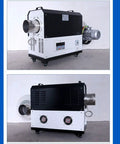 2KW Industrial Hot Air Blower And High Power Heater With Digital PID Temperature Control And Auto Overheat Safety For Heavy Duty Shop Grind Rock Solid Pro Grade Blower, side view showcasing digital controls and outlet.