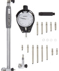 Front view of Fowler 52-646-400-0 extender dial bore gauge kit with 1.4–6 in range and rods