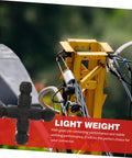 Waterproof Cable Gland Connector Kit for outdoor use with strain relief, attached to a yellow construction beam.