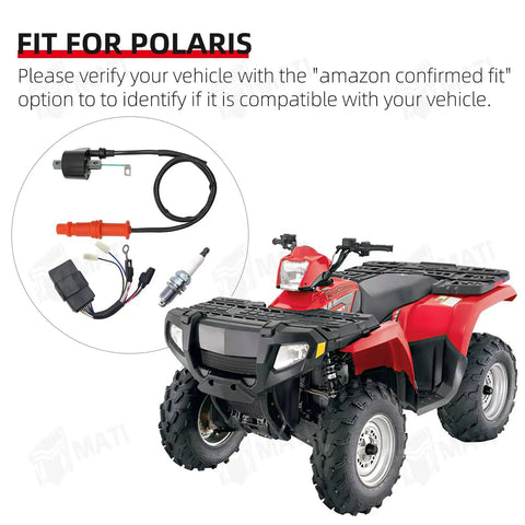 Polaris ATV with Ignition Coil And Spark Plug CDI For Polaris Sportsman 500 Big Boss 500 Ranger 500 Replacement Parts 3085227 3070175