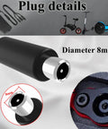 Close-up of 8mm plug detail for 42V 2A Replacement Charger For 36V Ebike And Electric Scooter Batteries Universal Three Port Charger