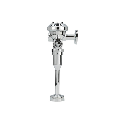 Exposed Aquaflush Manual Diaphragm Flush Valve With 3.5 GPF Sweat Solder Kit Cast Chrome Wall Flange ADA Compliant Handle