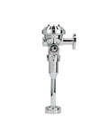 Exposed Manual Diaphragm Flush Valve For Three Quarters Inch Urinal With 1.0 GPF Sweat Solder Kit Cast Wall Flange Chrome Finish