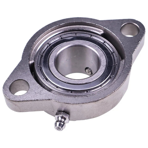 Flanged Auger Bearing Replacement For Buyers Saltdogg SHPE0750 SHPE100 SHPE1500 SHPE2000 Series Beefy Heavy Duty Compatible With Part Numbers 1411000 3007000 3018919 61165, metal housing with grease fitting