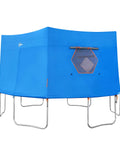 14-Foot Trampoline Tent Cover For Six Straight-Pole Round Trampoline, Tent Only, with front zip entry and screened window
