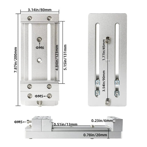 Low Profile Bench Vise and CNC Clamp Work Table For Masuter Pro Masuter 3 3S XE PRO WM 3020 Vasto CNC Router Machines Ideal