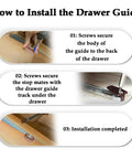 How to install Heavy Duty Ball Bearing Drawer Slide Kit With Rock Solid Metal Backing for smooth cabinet roll upgrade.