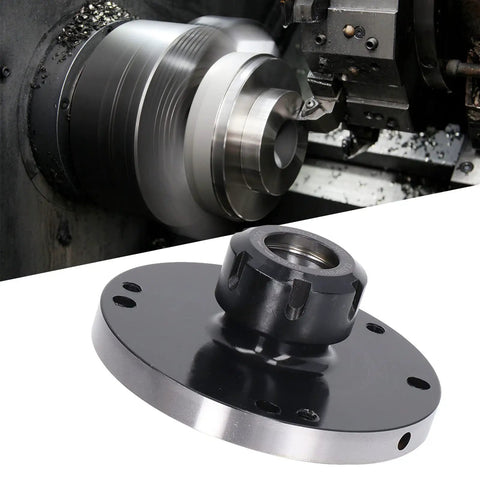Heavy Duty 7 Hole Collet Chuck For CNC Milling And Engraving With Precision Carbon Steel Build Fits 125 mm Workpieces on lathe.