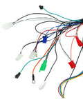 Wiring harness for Rugged Rock Solid 1500W Brushless Motor Controller with multiple connectors for 48V or 60V E Bikes.