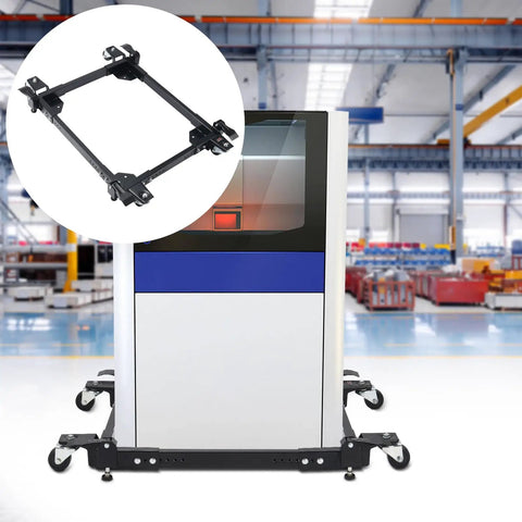 Heavy Duty Universal Mobile Base For Woodworking Equipment And Power Tools, 1500 Lb Capacity, Adjustable, shown in workshop
