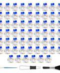 Blue Mechanical Keyboard Switches 60 Pack For Replacement And Testing 3 Pin Design Compatible With 5 Pin Layout Great For DIY Builds 3D Print Projects Mods And Spare Key Switches, clear switches with tools