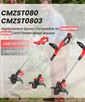 Image of Craftsman trimmers compatible with Durable 0.08 Inch Weed Eater String Spool For Craftsman CMCST910 Series, showing two trimmers.