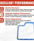 Ford C6 Transmission Oil Pan Gasket With Steel Shim Upgrade For A Tight Seal Beefed Up Heavy Duty Fit Replacement 93108 Leak Proof Design