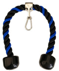 Top Shelf 27 Inch Tricep Rope Cable Attachments Heavy Duty Braided Nylon Pulley System Gear For Home Gym Strength Training with rubber handles.