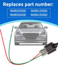 Top Shelf Ambient Air Temperature Sensor With Plug For Hyundai Kia Elantra Sonata Tucson Santa Fe Direct Swap Oem 969853X000 with wires.