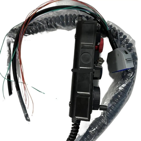 Premium Hs Series Mpg Handwheel For Cnc Machine Control Manual Pulse Generator With Ergonomic Design Perfect For Precise Axis Positioning During Milling Or Turning Operations To Boost Shop Workflow black CNC handwheel with coiled cable and wiring