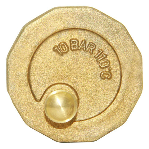 Beduan brass 3/4-inch male-thread air release valve cap
