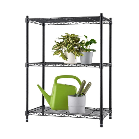 Three Tier Outdoor Wire Shelving Rack Built Tough Adjustable Storage Unit Size 23 X 13 X 30 Inches Holds Up To 100 Lbs Per Shelf Includes Foot Levelers And Nsf Certification Delivers Zero Hassle Solutions For Real World Setup And Everyday Use