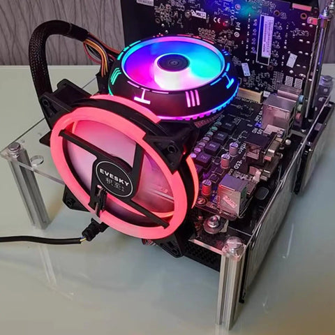 Open Frame PC Case For ATX, MATX And ITX Motherboards, Transparent Acrylic Chassis With Open Design For Easy Cooling And DIY Desktop Rig