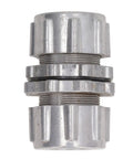 Aluminum Alloy Pulse Valve Quick Connect Adapter For Industrial Dust Collection, 1 inch pipe connector showing threaded ends.