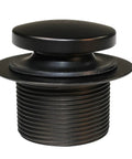 Heavy Duty 14 Inch Bathtub Waste And Overflow Assembly With Kick Style Drain Plug and Two Hole Faceplate Oil Rubbed Bronze, detailed view of drain plug.