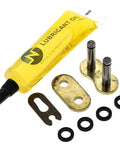 Lubricant oil tube and components for Drive Sprocket And Chain Combo For FZ1 Fazer FZS1000 Front 16T Rear 44T 530VMX XRing Chain 116 Links OEM Style Fit Beefed Up Sprockets For Durable Motorcycle Upgrade.