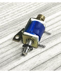 12V Solenoid Electromagnet Push Pull Type For Linear Motion Control Mounting Hole 3mm 0.12 Inch Bore Magnetic Actuator