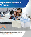 WF2 Compatible Humidifier Filter Replacement 2 Pack for Starry Night and Kaz Models, family enjoying better air quality