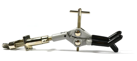 Heavy Duty Die Cast Lab Clamp With PVC Coated Prongs for Beaker and Flask Holders displayed on white background