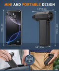 Powerful Electric Air Duster Beast with 180000 RPM Brushless Motor shown as portable handheld device next to smartphone.