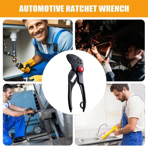 4-Inch Carbon Steel Grooved Adjustable Plumbing Pliers With Quick Jaw Adjustment, Rust-Resistant Electroplated Finish, Your Go-To Tool For Pipe Repairs, Home Fixes, And Auto Maintenance, shown in automotive use