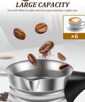 Turkish Coffee Maker 500ml Electric Pot With Foldable Handle Fast Boil Kettle For Tea And Hot Drinks 5 To 6 Cups
