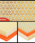 Close-up of Engine Air Filter For Nissan Armada Frontier NV1500 NV2500 NV3500 Pathfinder Titan Xterra Grand Cherokee Infiniti QX56