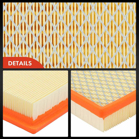 Close-up of Engine Air Filter For Nissan Armada Frontier NV1500 NV2500 NV3500 Pathfinder Titan Xterra Grand Cherokee Infiniti QX56
