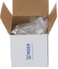 Chateau Collection Chrome And White Insert Replacement Tub And Shower Faucet Knob Handle Kit packaged in box