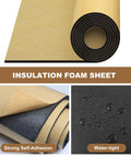 Top Shelf Closed Cell Neoprene Foam Sheet With Slick Grease Resistant Adhesive 12 By 59 By Quarter Inch Thick displayed on a roll.