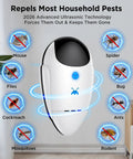 Upgraded 2026 Ultrasonic Pest Repeller Pack Of 4 For Indoor Use Plug In Rodent Roach Bug Mosquito Mice Spider Ant Control System