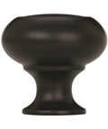 Matte Black Cabinet Knob One And One Quarter Inch Diameter Everyday Heritage Collection For Cabinets Drawers And Furniture