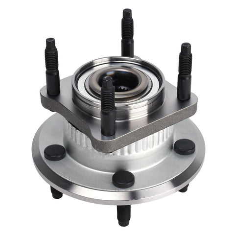 Beefy Two Piece Rear Wheel Hub And Bearing Assembly 512302 For Jeep Commander 2006-2010 And Grand Cherokee 2005-2010 With ABS Direct Fit Bolt-On Replacement OEM-Grade Bearings Smooth Ride Quick Install