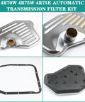 Pro Grade Heavy Duty Automatic Transmission Filter Kit For 4R70W 4R75W And 4R75E Fits 1994 2010 Ford F150 Expedition Mustang