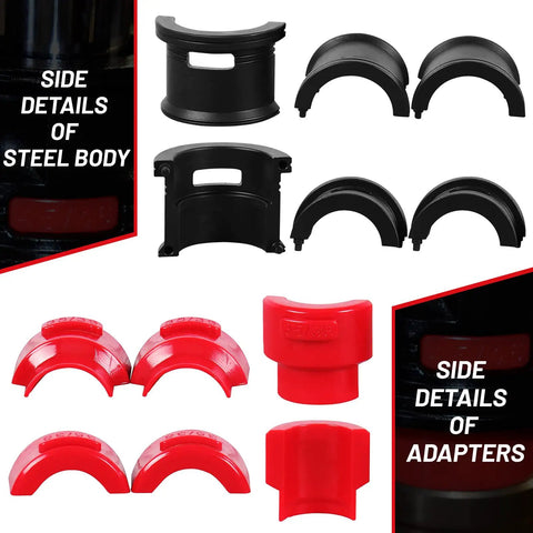 All In One Fork Seal Driver Kit For Bikes, 14 Piece Universal Fork Seal Installer And Removal Set, Fits 35mm Through 50mm adapters